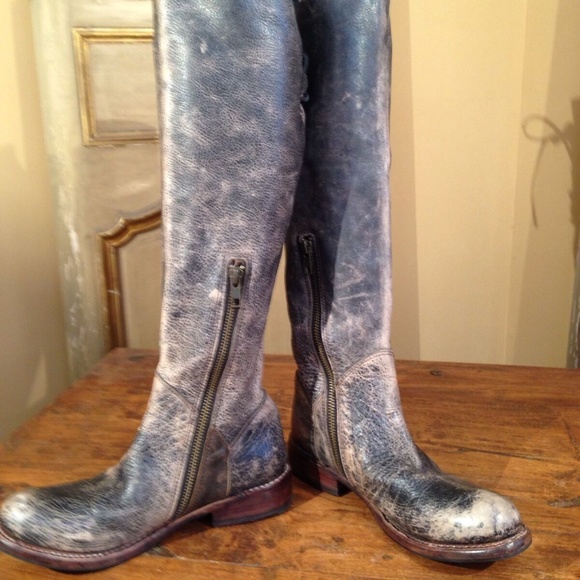 New Bed Stu Manchester Cobbler Series Knee High Riding Campus Boots Women's 6 - Picture 3 of 6